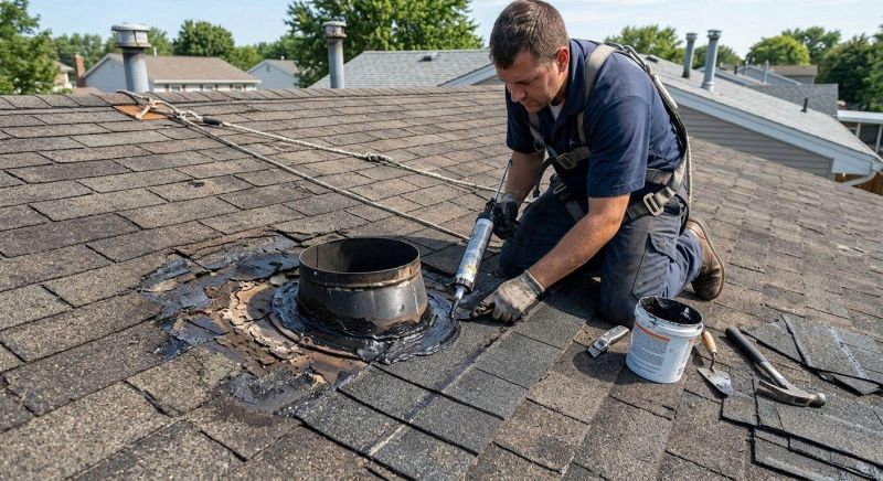 Asphalt Roof Leak Repair in Paramus, NJ