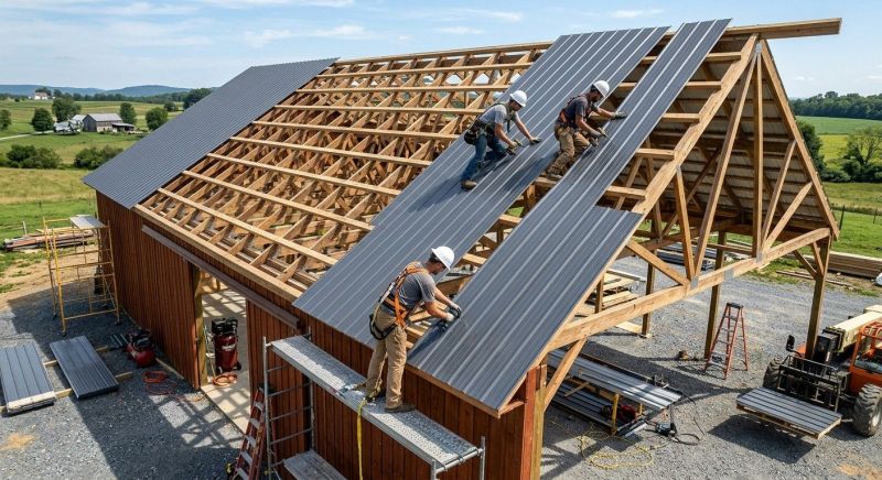 Barn Roof Construction in Rye, NY