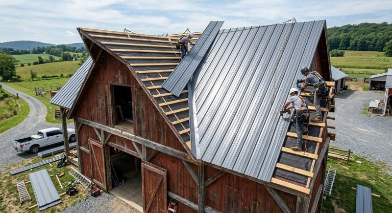Barn Roof Construction in Rye, NY