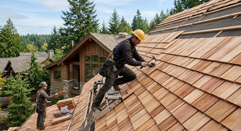 Cedar Roof Installation in Old Greenwich, CT