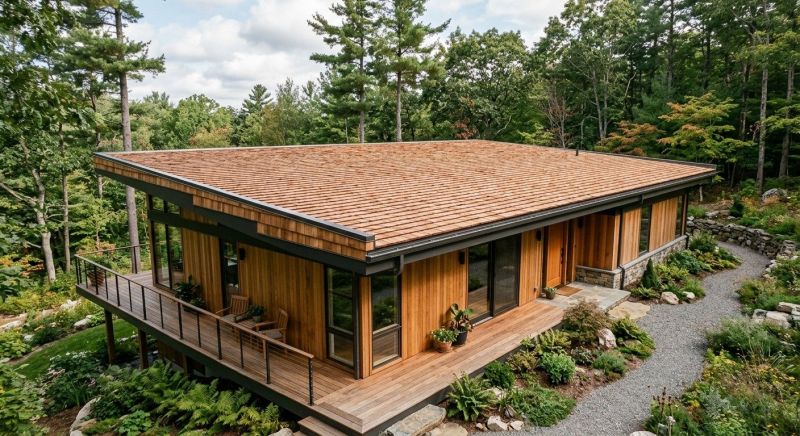 Cedar Shake Roof Construction in Ridgefield, CT