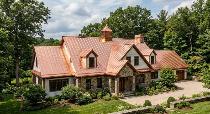 Copper Roof Replacement in Rye, NY