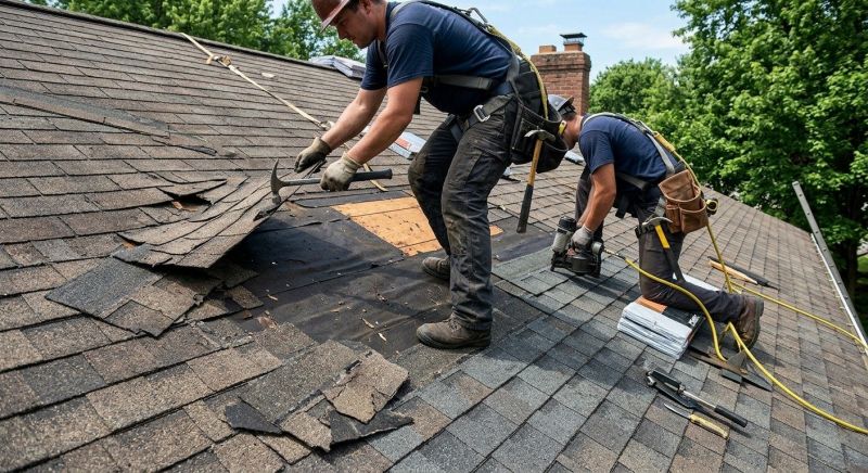 Damaged Roof Repair in Bellmore, NY