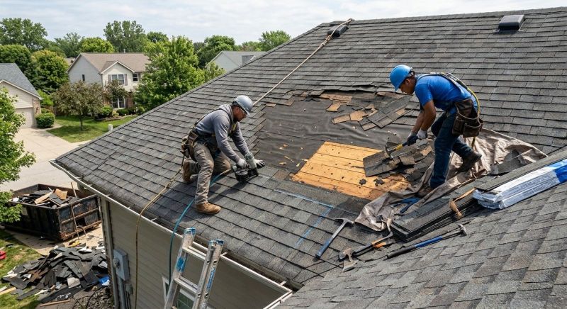 Damaged Roof Repair in Lynbrook, NY