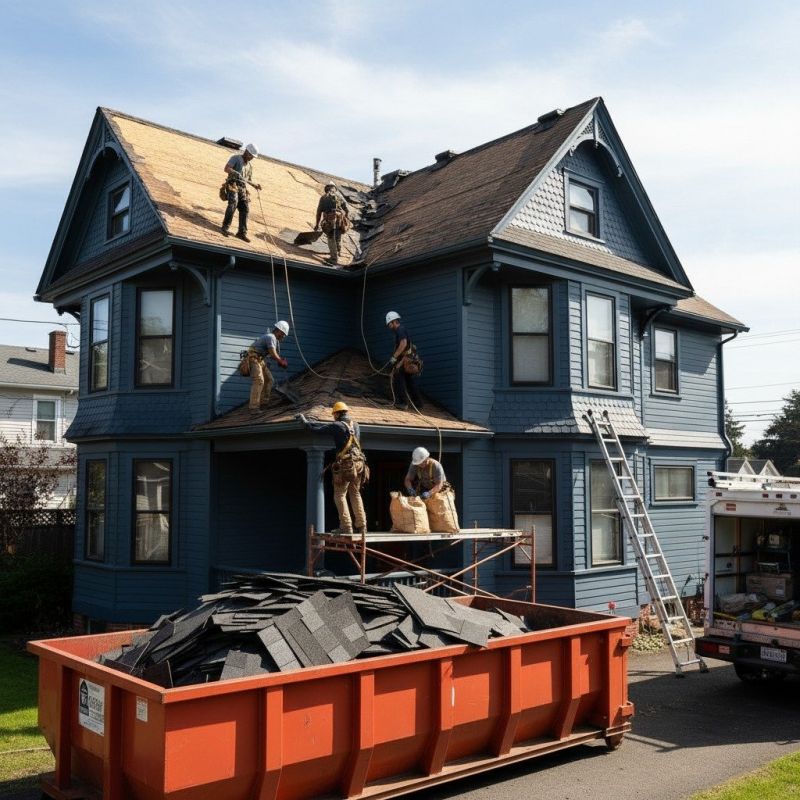 Damaged Roof Replacement in Fairfield County, CT