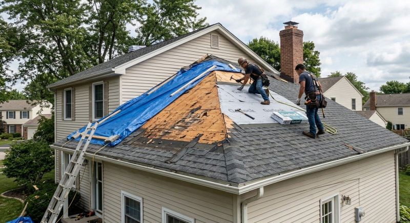 Hail Damage Roof Repair in Port Washington, NY