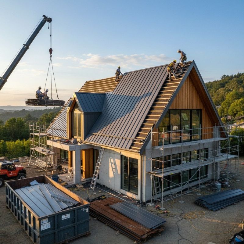 Metal Roof Replacement in Baldwin, NY