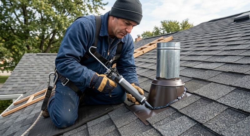 Roof Vent Flashing Repair in Rye, NY
