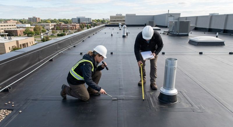 Rubber Roof Inspection in Rye, NY