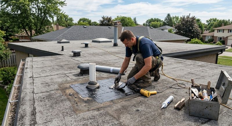 Rubber Roof Repair in Hudson County, NJ