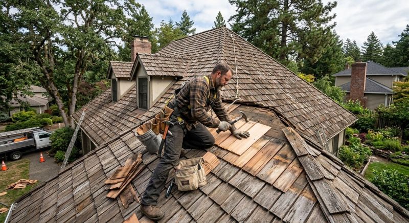 Shake Shingle Repair in Huntington, NY