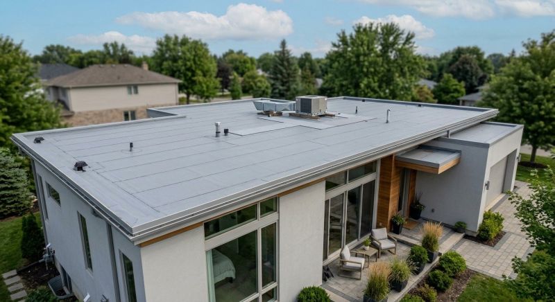 Single Ply Roof Installation in Ridgefield, CT