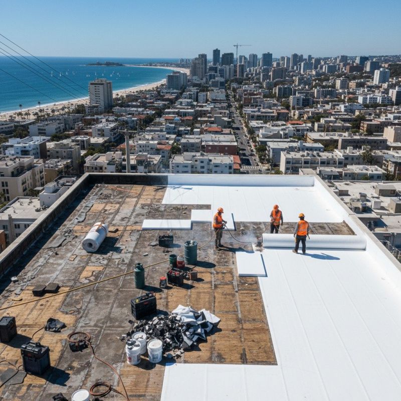 Single Ply Roof Replacement in Elmhurst, NY
