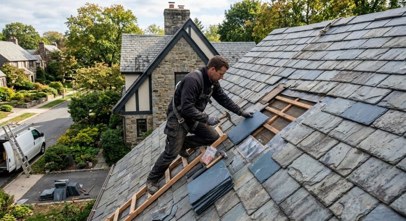 Slate Shingles Repair in Larchmont, NY