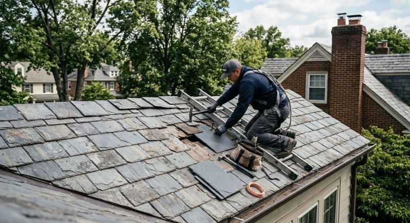 Slate Shingles Repair in Paramus, NJ