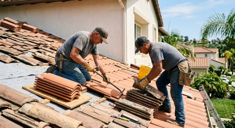 Spanish Tile Roof Repair in Rye, NY
