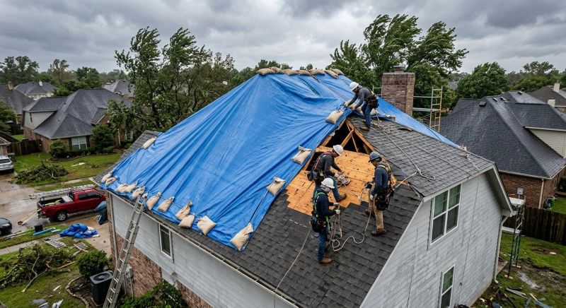 Storm Damage Roof Repair in Bronxville, NY