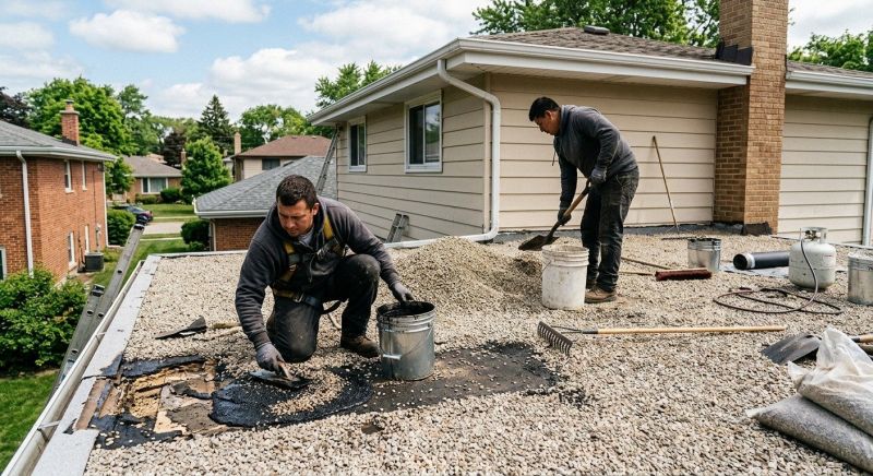 Tar And Gravel Roof Repair in Elmhurst, NY