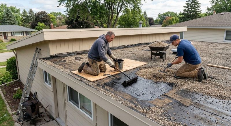 Tar And Gravel Roof Repair in Syosset, NY