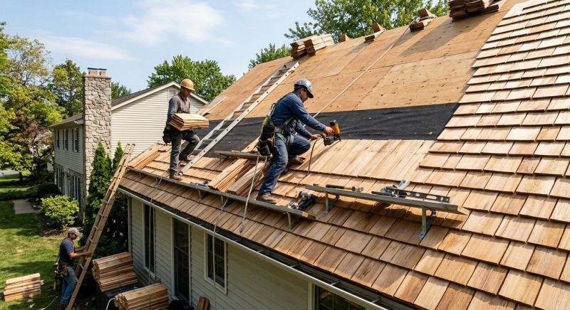 Wood Roofing Installation in Cedarhurst, NY