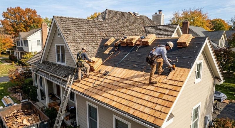 Wood Shake Roof Replacement in Huntington, NY